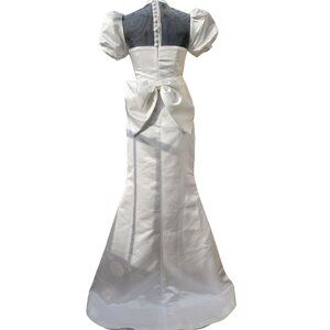 Grace Kelly Style Elegant Classy Wedding Evening Cocktail Couture Runway Dress
